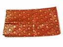 Floral Foil Print Chunri with Golden Lace Border (For Jagran Chunri) – image 3