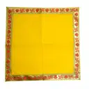 Decorative Velvet Yellow Pooja Aasan – image 3