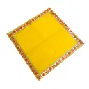 Decorative Velvet Yellow Pooja Aasan – image 2