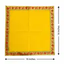 Decorative Velvet Yellow Pooja Aasan – image 1