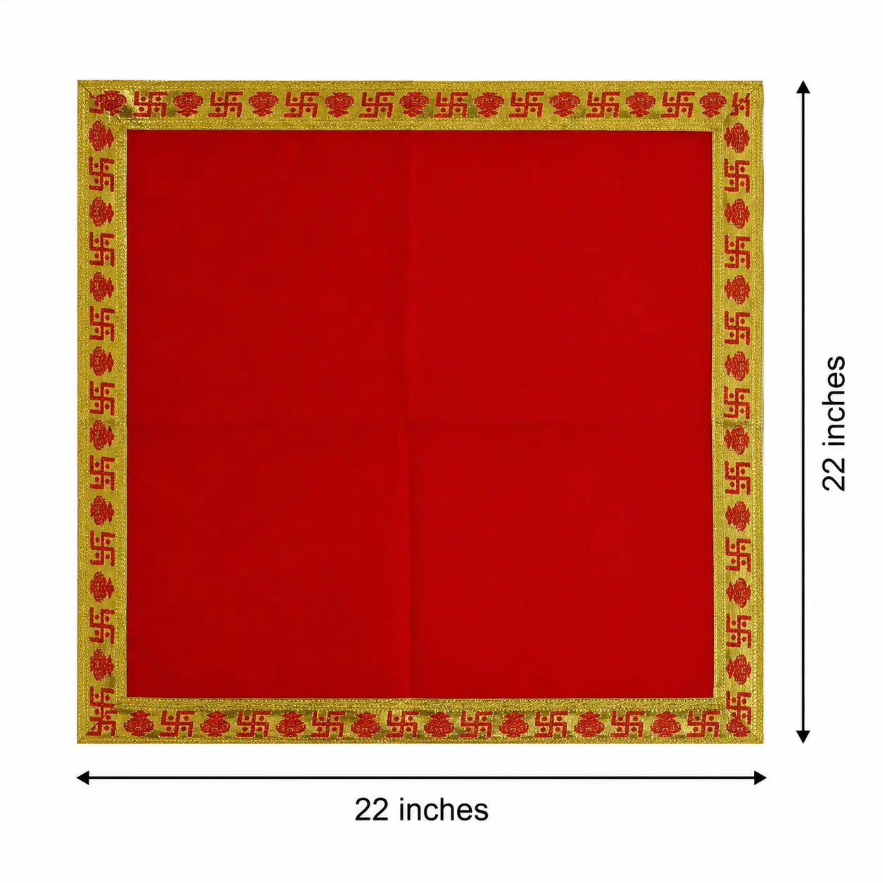 Classic Velvet Red Pooja Aasan