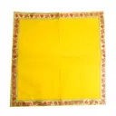 Decorative Velvet Yellow Pooja Aasan – image 3