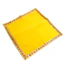 Decorative Velvet Yellow Pooja Aasan – image 2