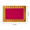 Designer Velvet Pink Pooja Aasan for Deity Kalash – image 1