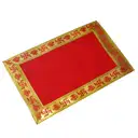 Decorative Velvet Red Pooja Aasan – image 3