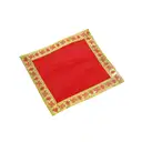 Decorative Elegant Velvet Red Pooja Aasan – image 3