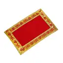 Decorative Classic Velvet Red Mini Pooja Aasan for Deity – image 2