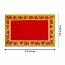 Decorative Classic Velvet Red Mini Pooja Aasan for Deity – image 1