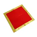 Decorative Velvet Red Pooja Aasan – image 3