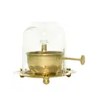 Brass Akhand Diya with Curved Glass Cover – image 6