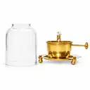 Brass Akhand Diya with Curved Glass Cover – image 5