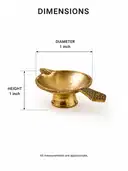 Traditional Brass Diya for Daily Pooja (Baby Size) – image 2