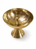 Pure Brass Pooja Diya for Mandir Aarti Traditional Brass Oil Lamp – image 4