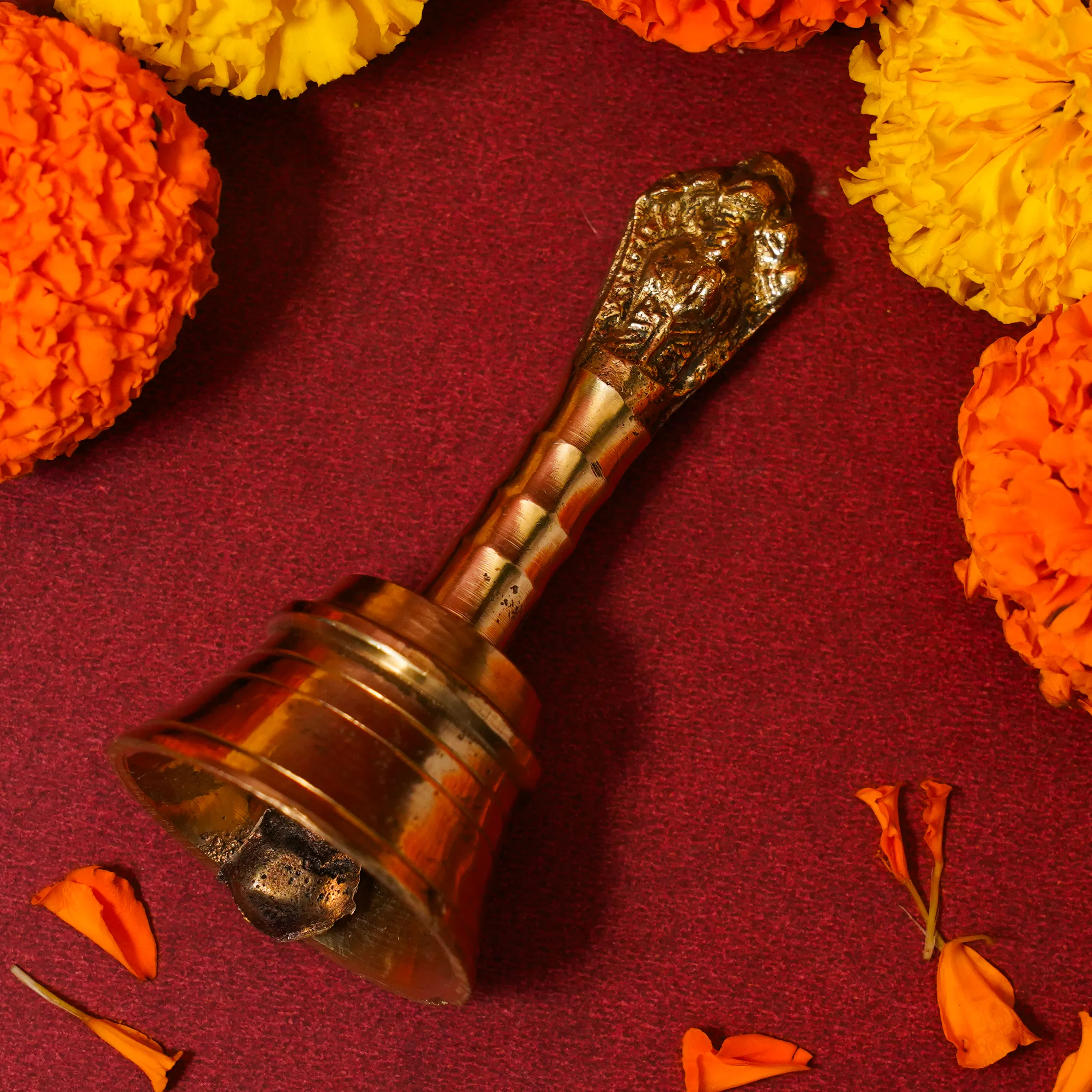 Traditional Brass Pooja Bell Heavy Weight