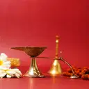 Brass Deepak with Long Handle – image 3
