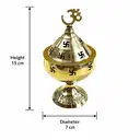 Pure Brass Omkareshwar Diya for Pooja Aarti – image 2