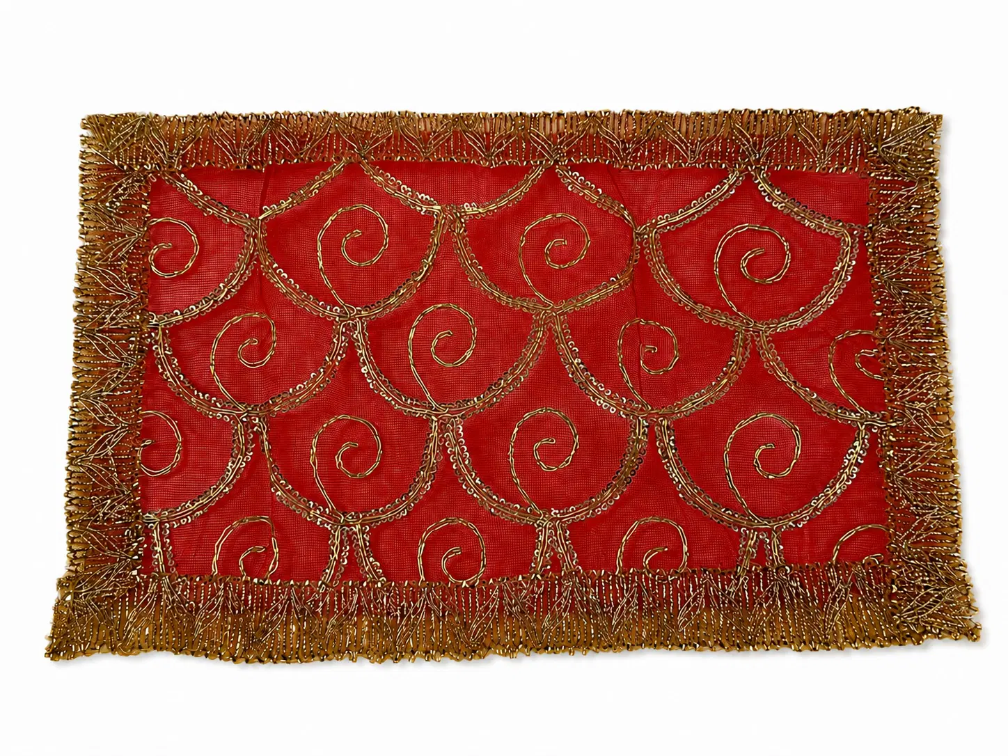 Zari Spiral Work Chunri Decorative Chunri for Pooja Deity Mandir Decoration