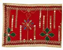 Red Net Chunri with Mirror Work – image 4
