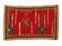 Red Net Chunri with Mirror Work – image 1