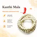 White Chandan Kanthi Mala for Spiritual Wear – image 2