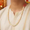White Chandan Kanthi Mala (Medium Size Beads) – image 5