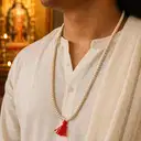 White Chandan Kanthi Mala (Small Size Beads) – image 4