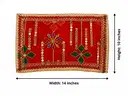 Red Net Chunri with Mirror Work – image 2