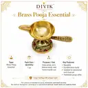 Meenakari Brass Aarti Diya with Brass Handle – image 2
