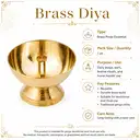 Brass Deepak for Mandir Setup – image 2