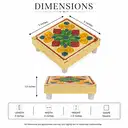 Decorative Wooden Mandir Mini Chowki – image 2