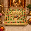 Traditional Meenakari Pooja Chowki – image 3