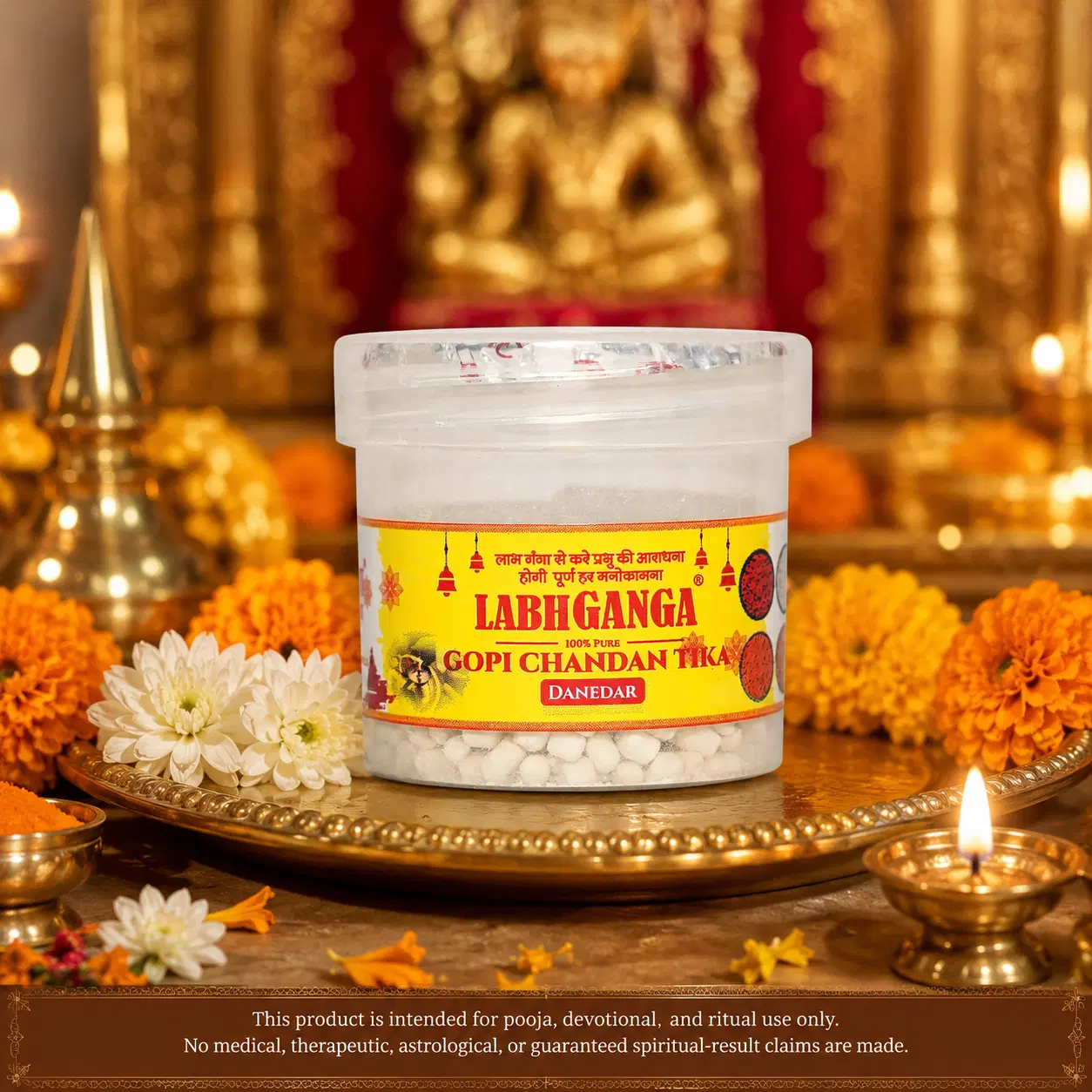 Labh Ganga White Gopi Chandan Tilak Grains 25gm