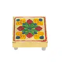 Decorative Wooden Mandir Mini Chowki – image 4