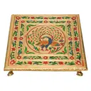 Decorative Meenakari Mandir Chowki Pooja Chowki – image 1
