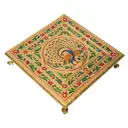 Decorative Meenakari Mandir Chowki Pooja Chowki – image 3
