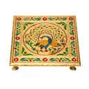 Traditional Meenakari Pooja Chowki – image 4