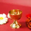 Premium Brass Diya with Stand for Home Mandir – image 4