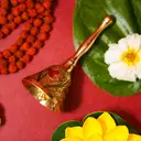 Meenakari Brass Pooja Bell – image 5