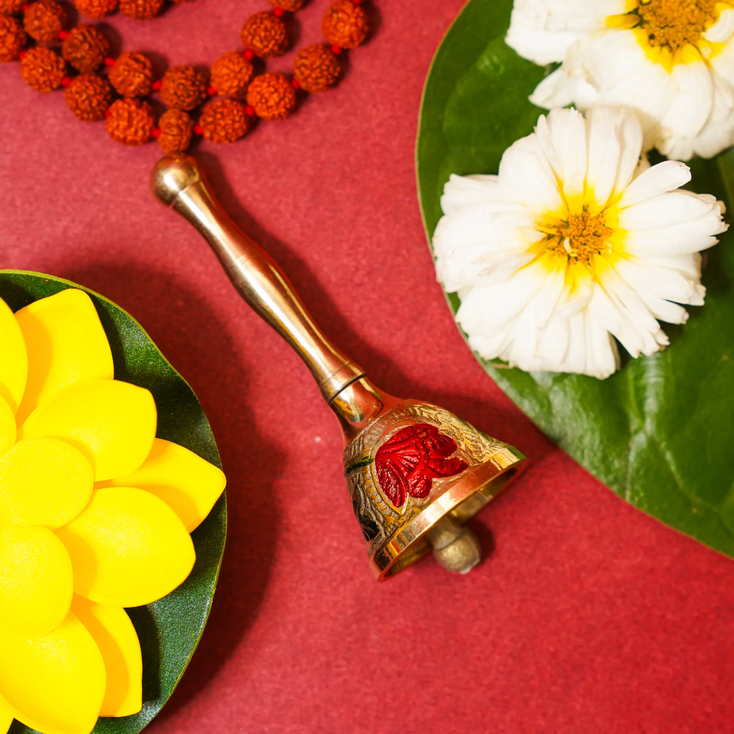 Meenakari Brass Pooja Bell