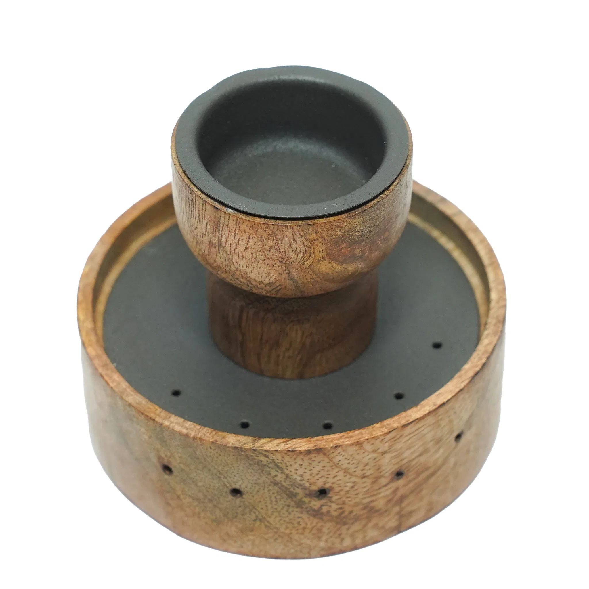 Buy Wooden Multi-Use Pooja Holder for Hawan Cup and Agarbatti