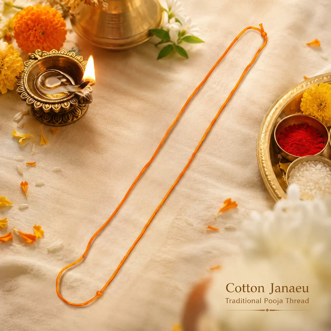 Satvam Orange Janeu