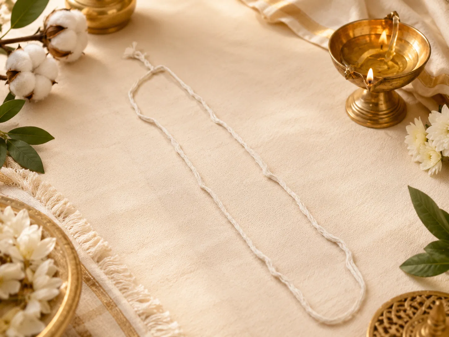 Satvam Janeu White