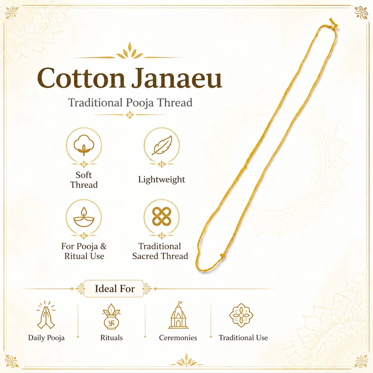 Satvam Janeu Yellow