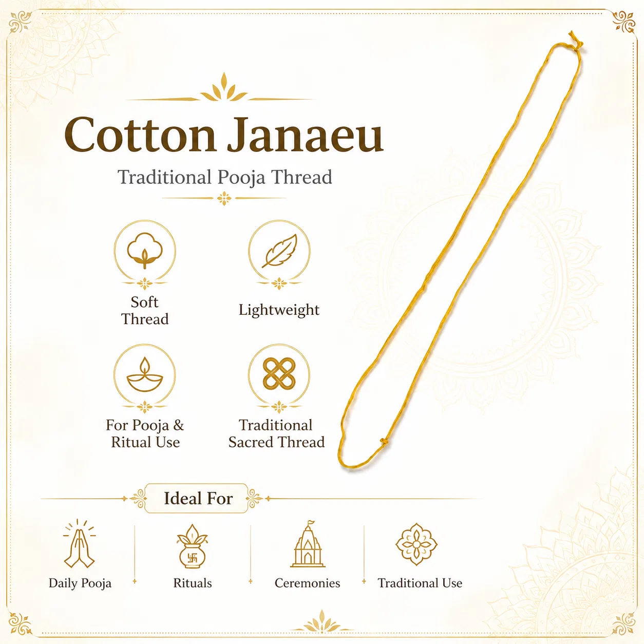Satvam Janeu Yellow