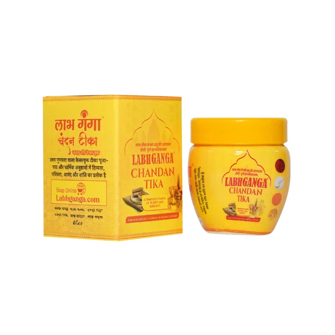Labh Ganga Yellow Chandan Tilak Paste 40g