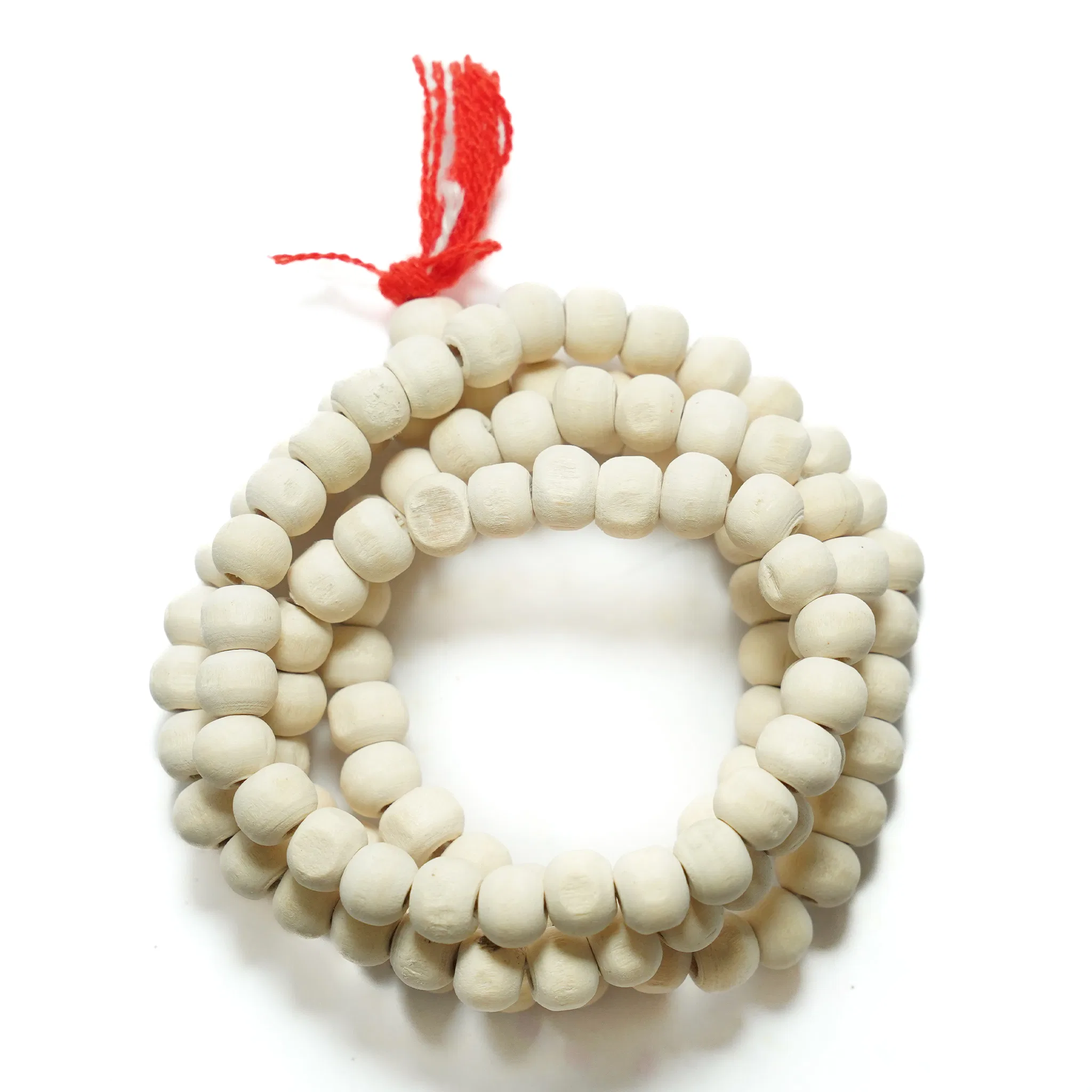 White Chandan Kanthi Mala for Spiritual Wear