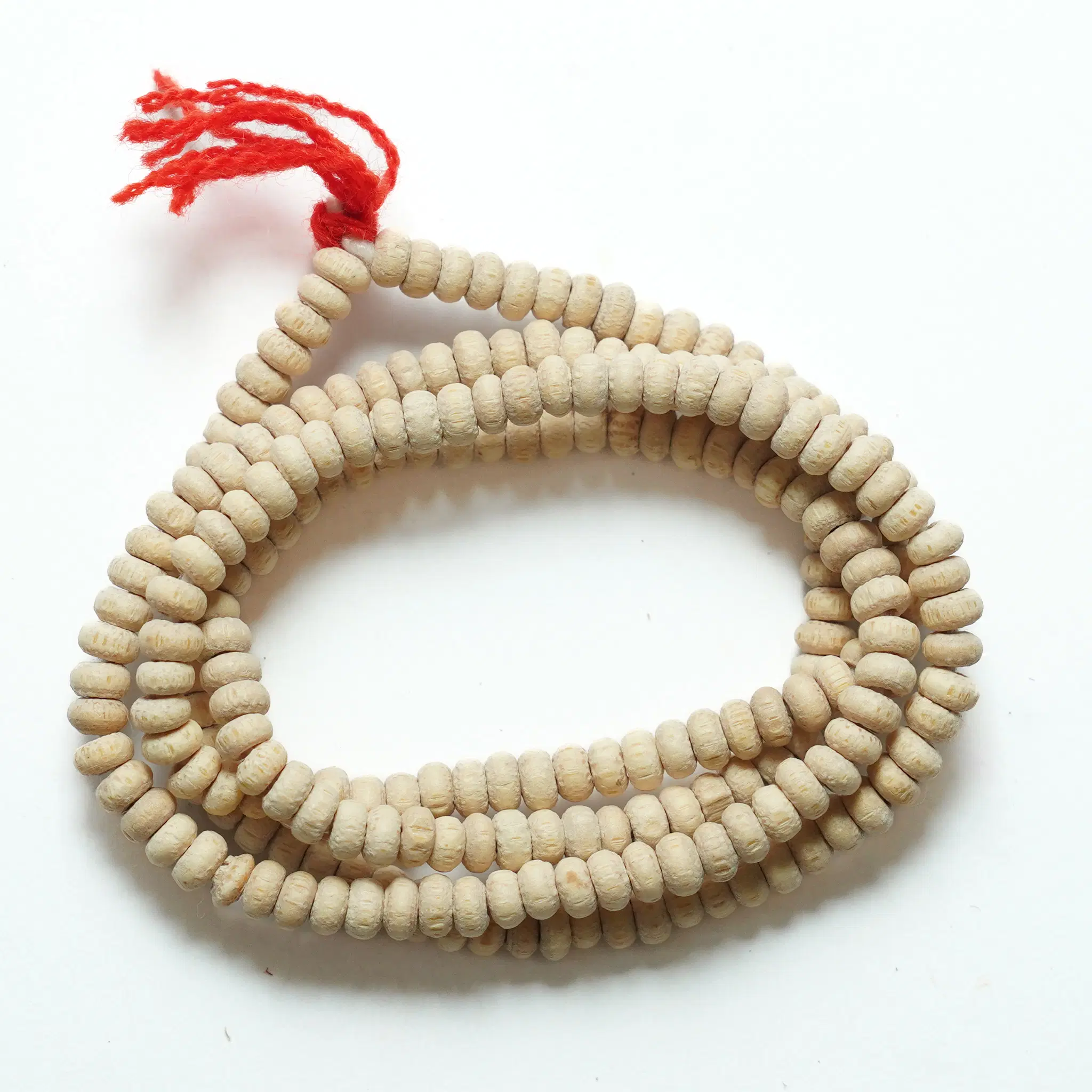 White Chandan Kanthi Mala (Small Size Beads)