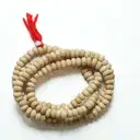White Chandan Kanthi Mala (Small Size Beads) – image 2