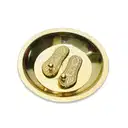 Metal Charan Paduka with Plate – image 2