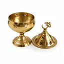 Sacred Pure Brass Omkareshwar Diya for Mandir – image 3